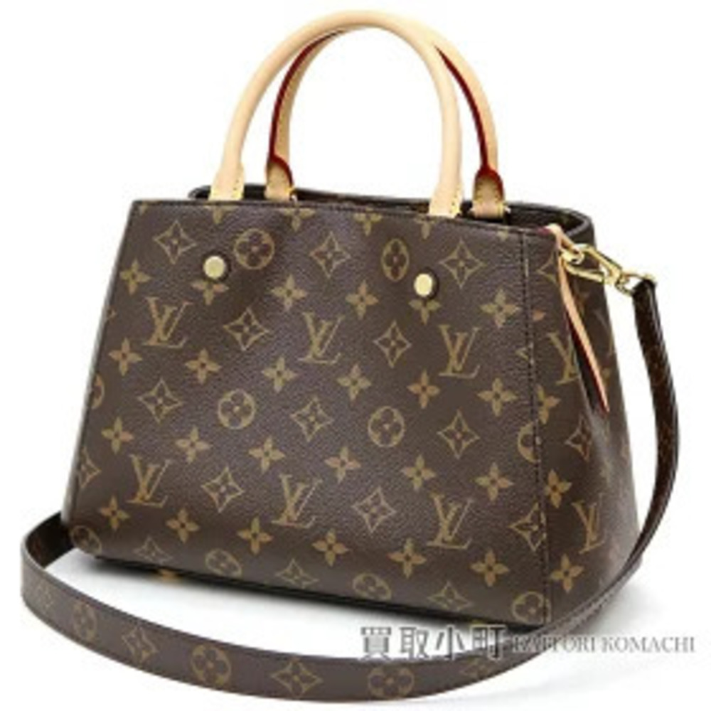 Louis Vuitton Montaigne Monogram Tote Bag Shoulder Crossbody Bebe LV
